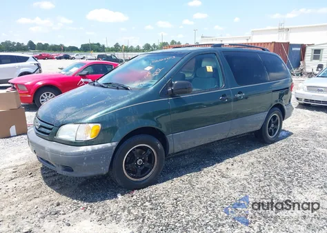 2002 Toyota Sienna Le из США, поврежденный, VIN 4T3ZF13C82U465948
